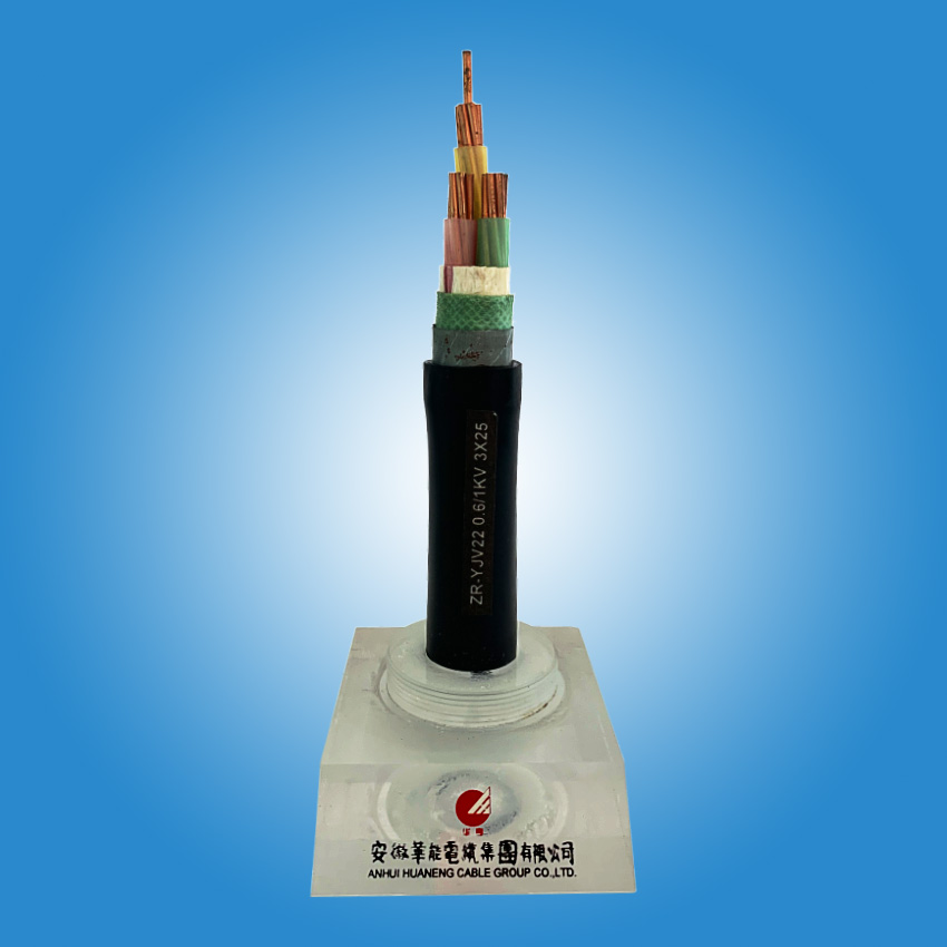 上海低压电力电缆ZR-YJV22 0.6/1kV 3*25